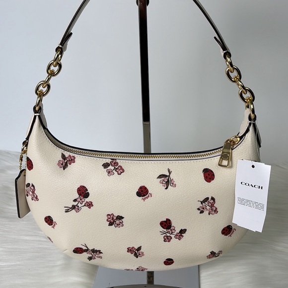 NWT💃Coach Payton Hobo Bag With Ladybug Floral Print Purse Bag - Picture 10 of 10